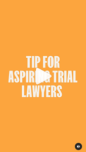 tips for aspiring trial lawyers